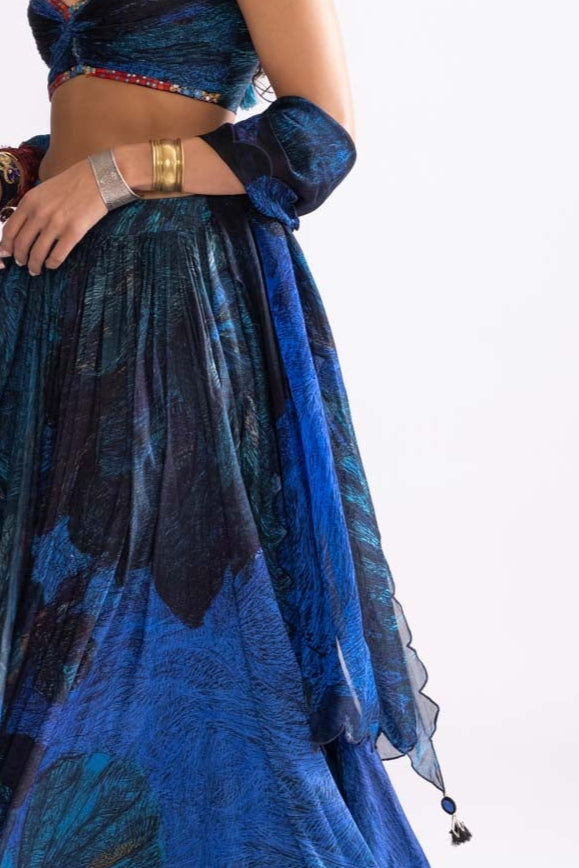 scallop dupatta