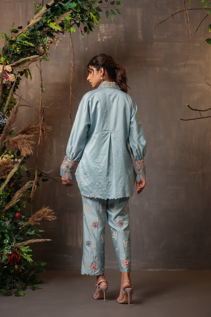 Gulshan Co-ord Set Blue