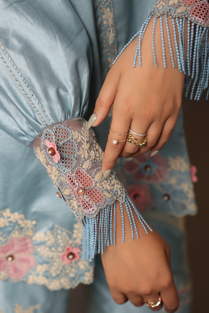 Gulshan Co-ord Set Blue
