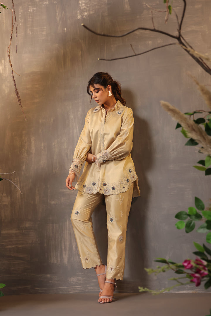 Gulshan Co-ord Set Ivory