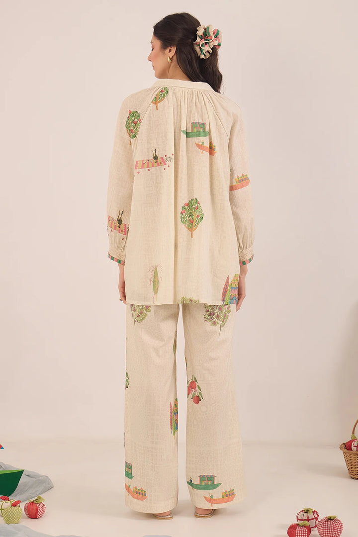 Gulposh: Cotton Raglan Sleeve Co-ord Set