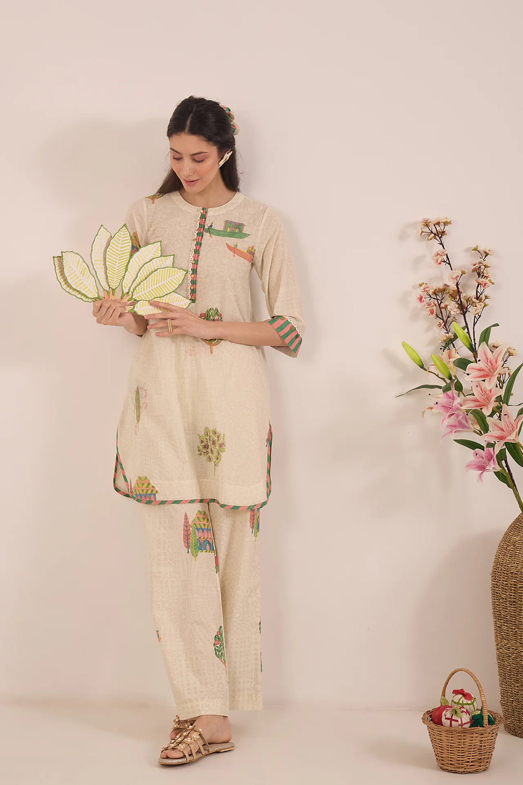 Gulposh: Cotton Co-ord Set