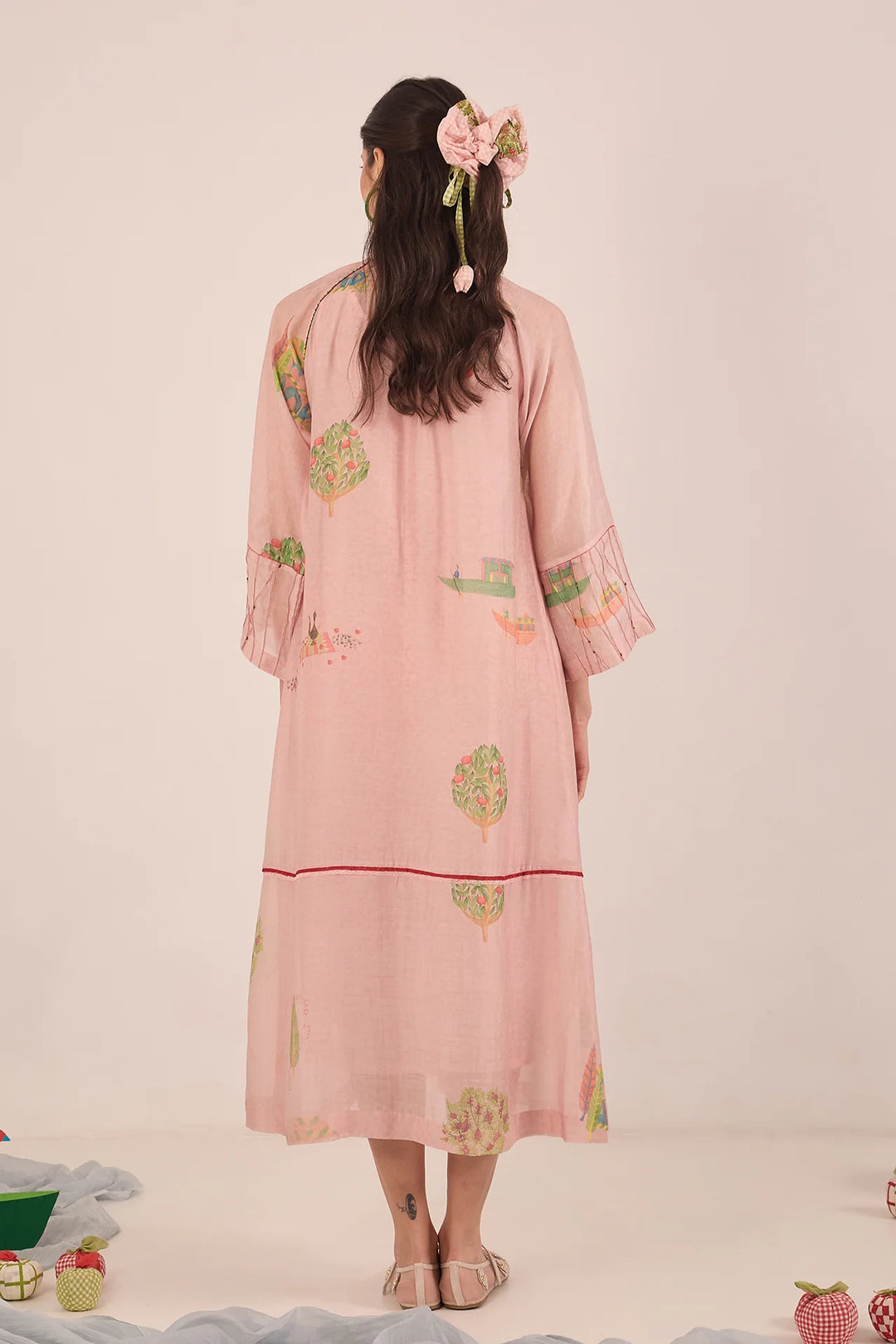 Gulposh: Cotton Silk Raglan Dress