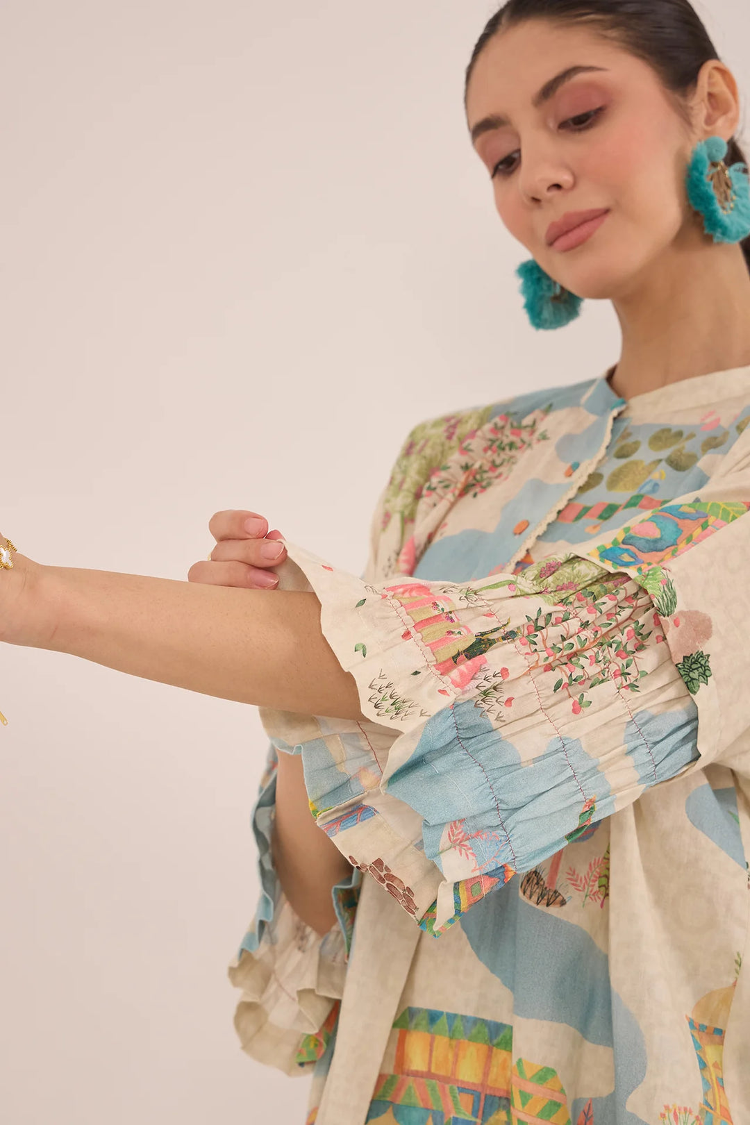 Safar: Namah Top With Wide Leg Pants Co-ord Set