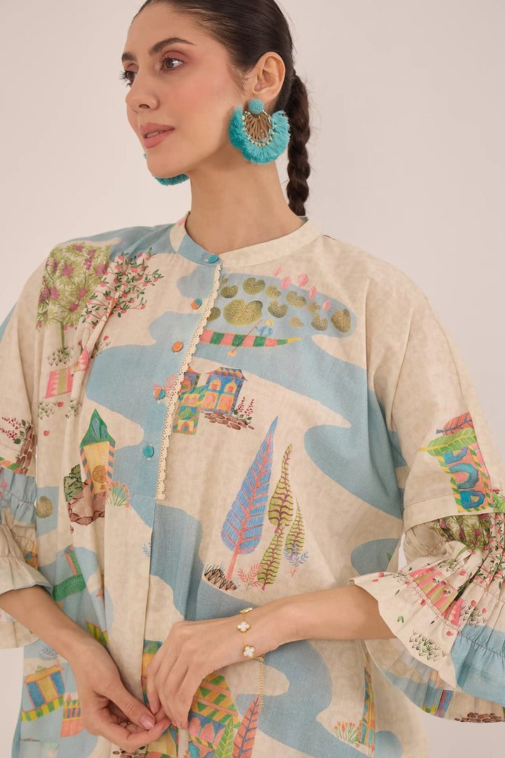 Safar: Namah Top With Wide Leg Pants Co-ord Set