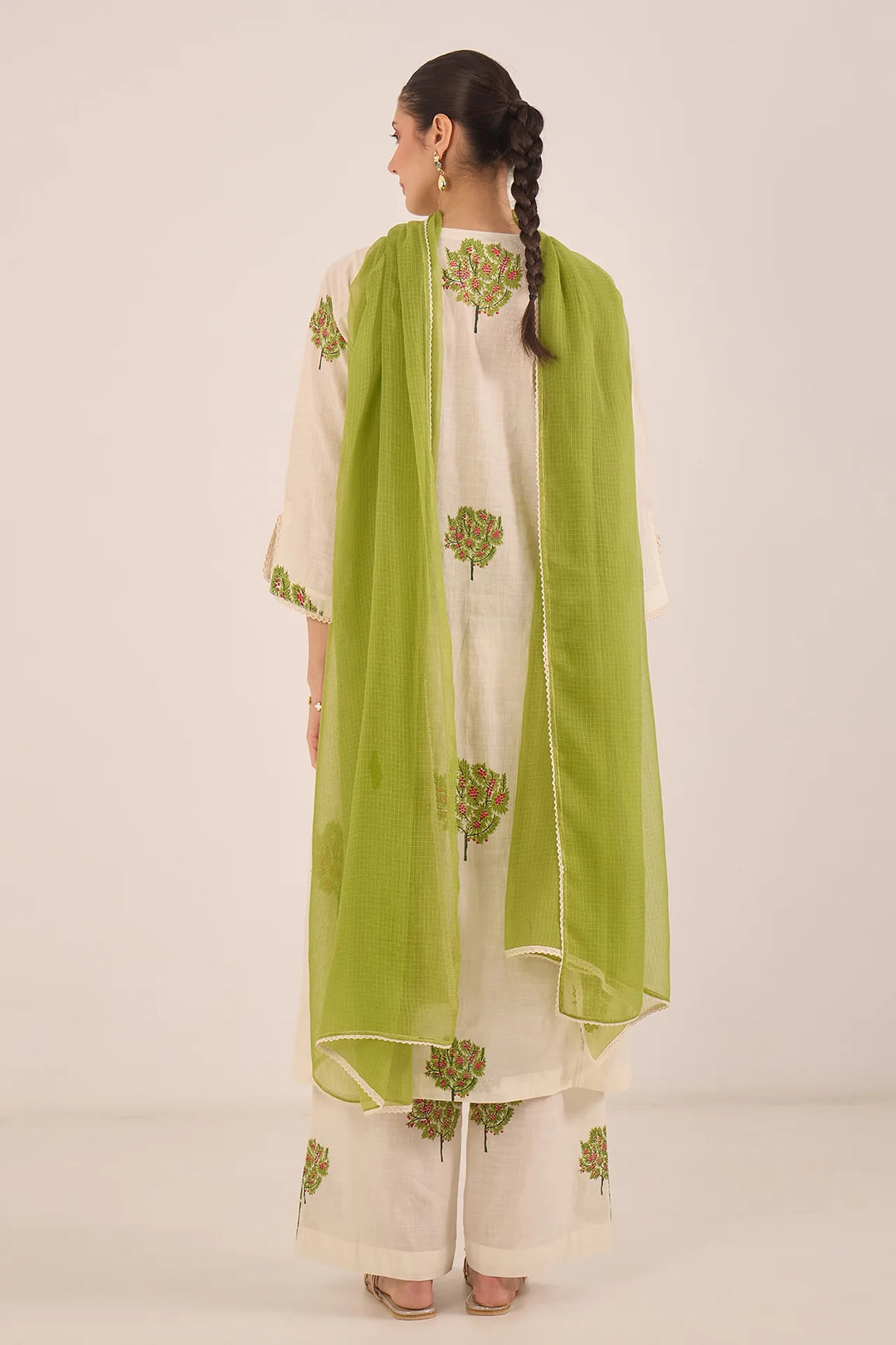 Cotton Apple Tree Kurta Set