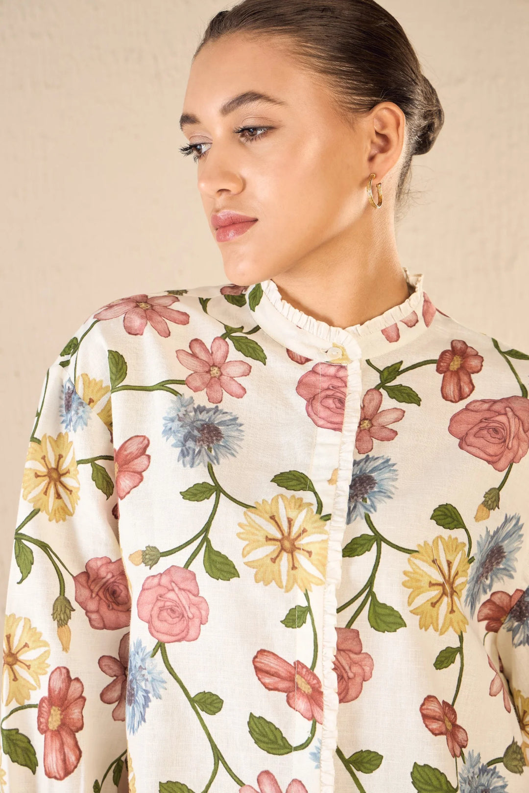 Flora: Multicolor Floral Shirt Co-ord Set