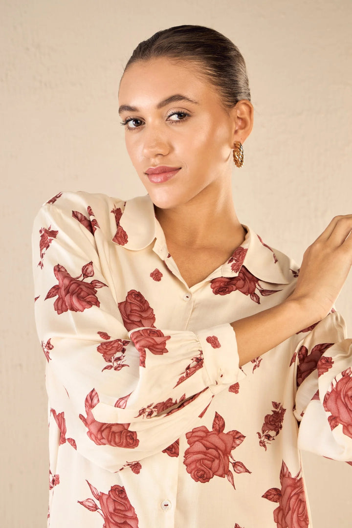 Vinate Rose: Oversize Shirt Co-ord Set