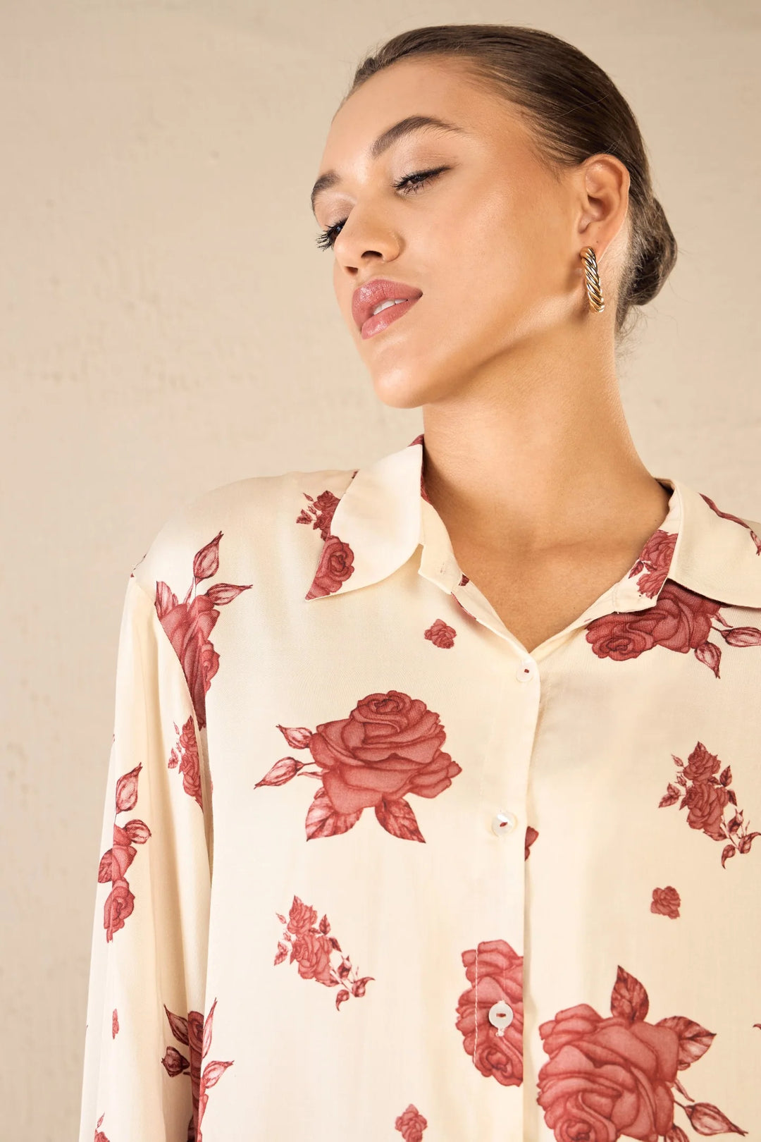 Vinate Rose: Oversize Shirt Co-ord Set