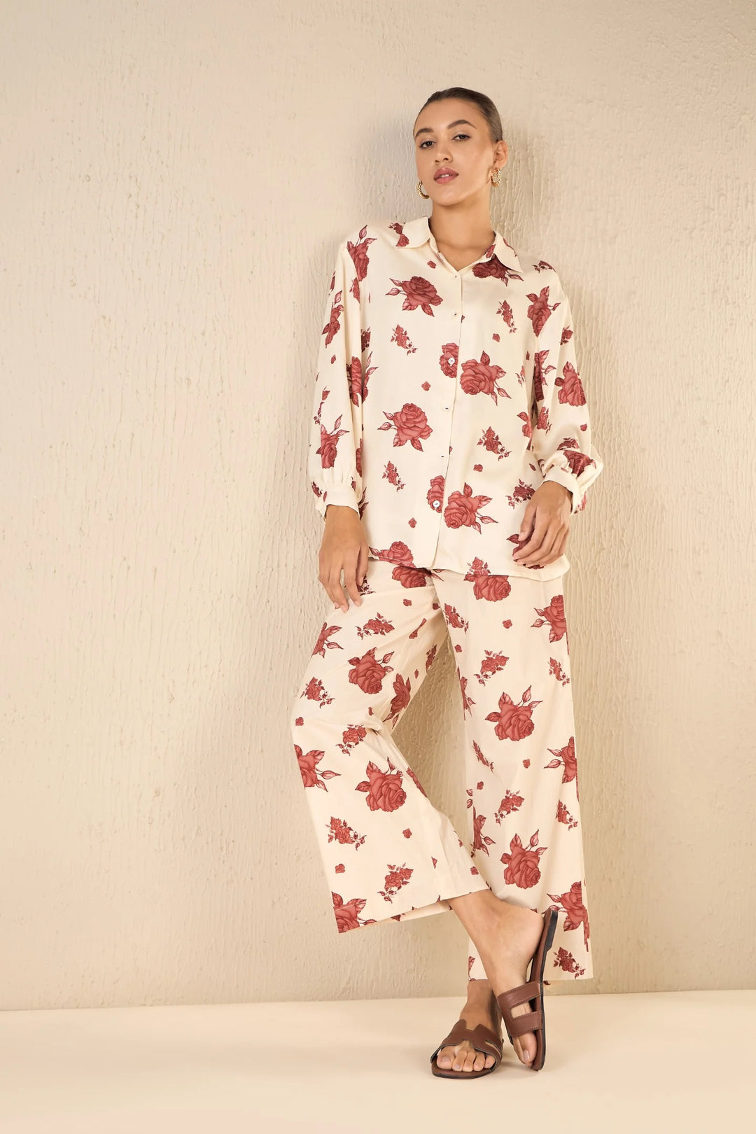 Vinate Rose: Oversize Shirt Co-ord Set