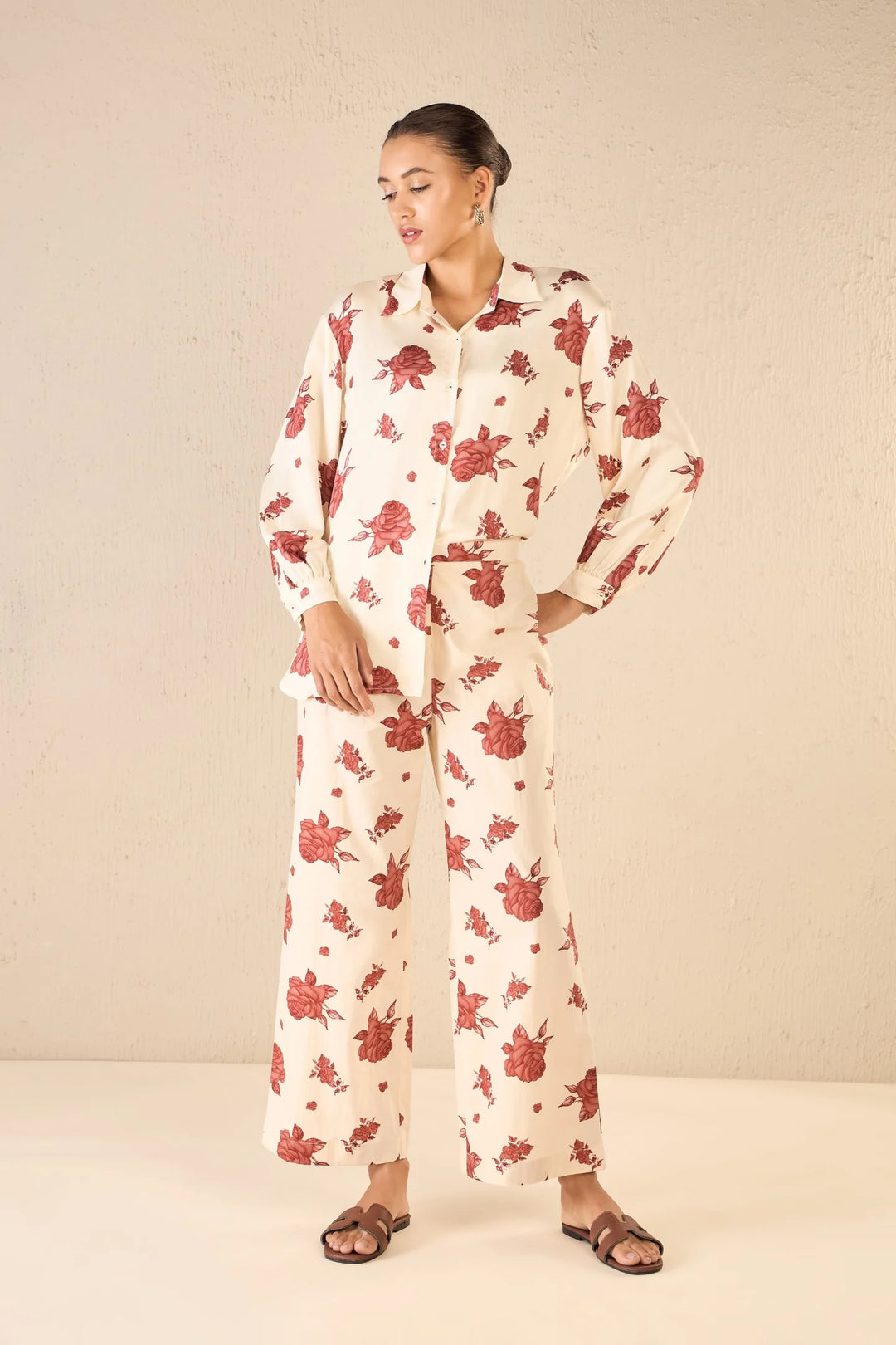 Vinate Rose: Oversize Shirt Co-ord Set