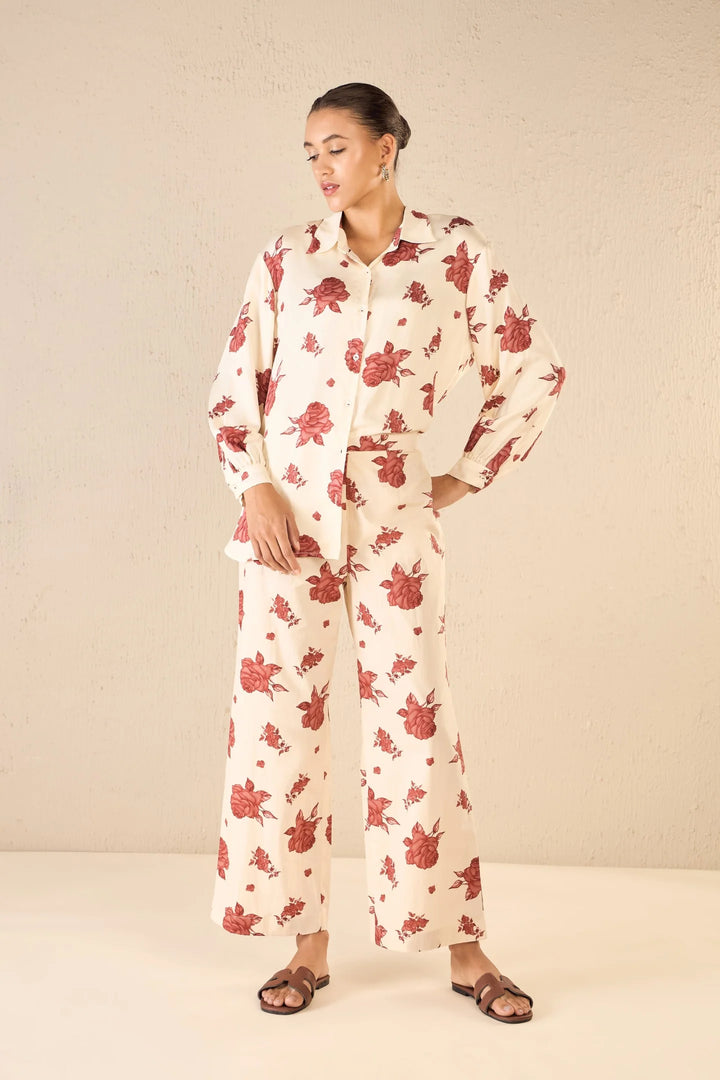 Vinate Rose: Oversize Shirt Co-ord Set