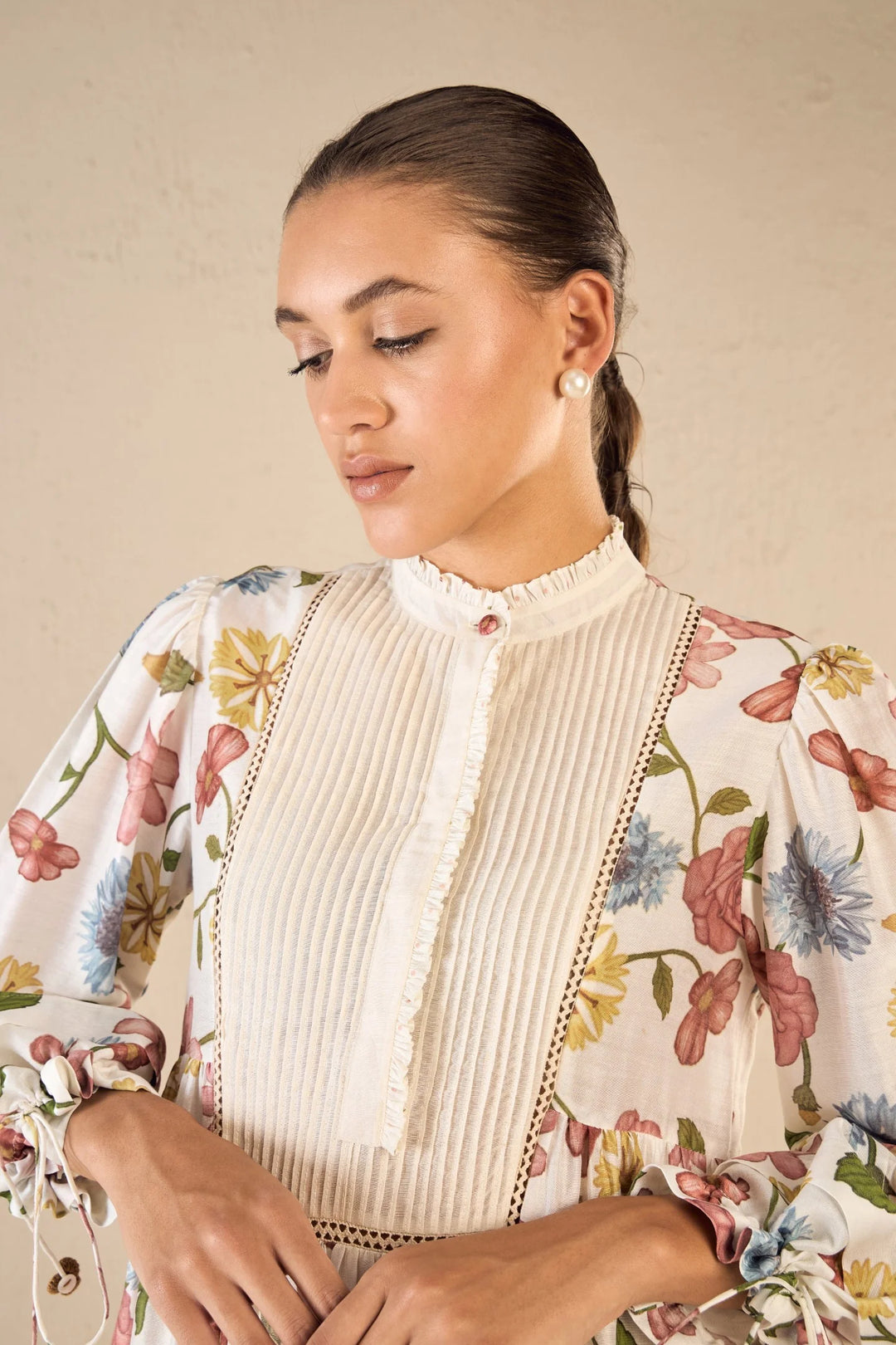 Flora: Multicolor Floral Gather Dress