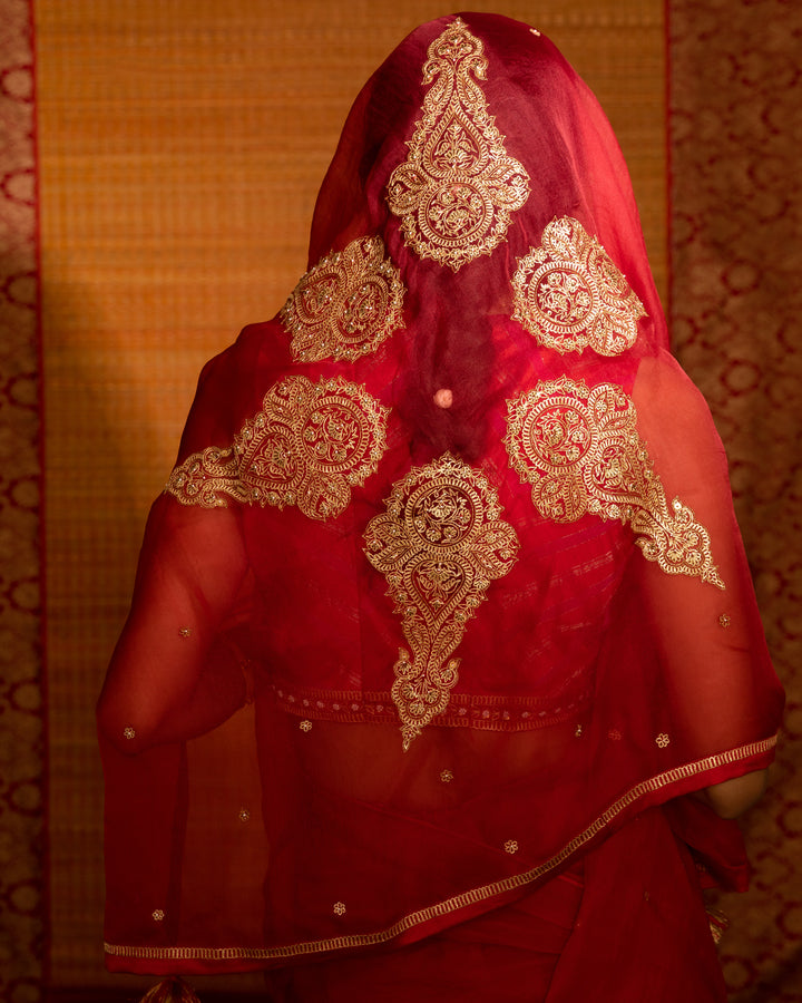sita hand embroidered mandala palla saree with blouse