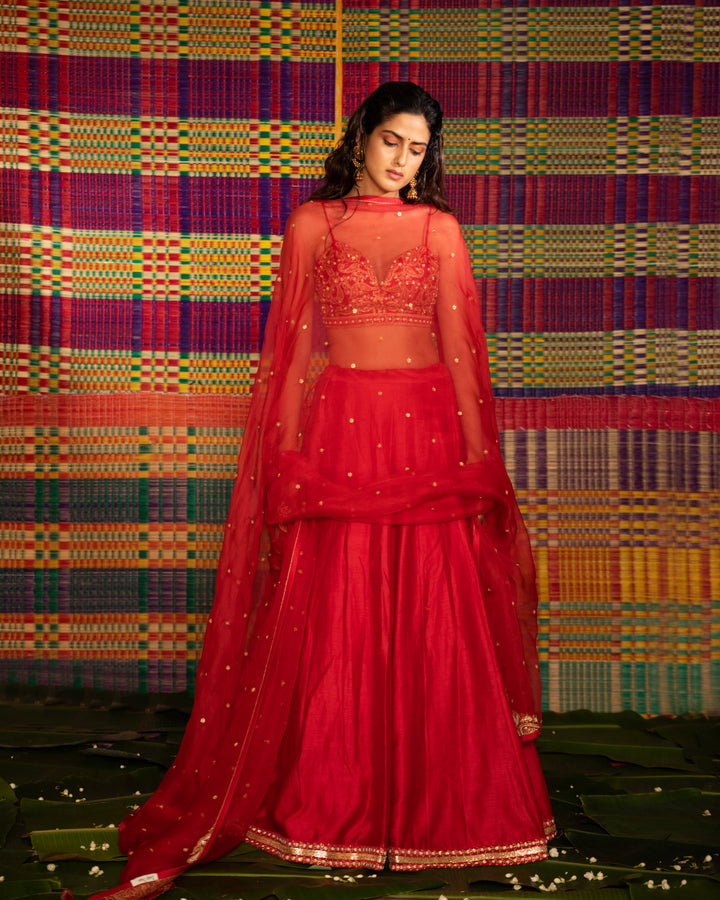 sita hand embroidered kalli lehenga set
