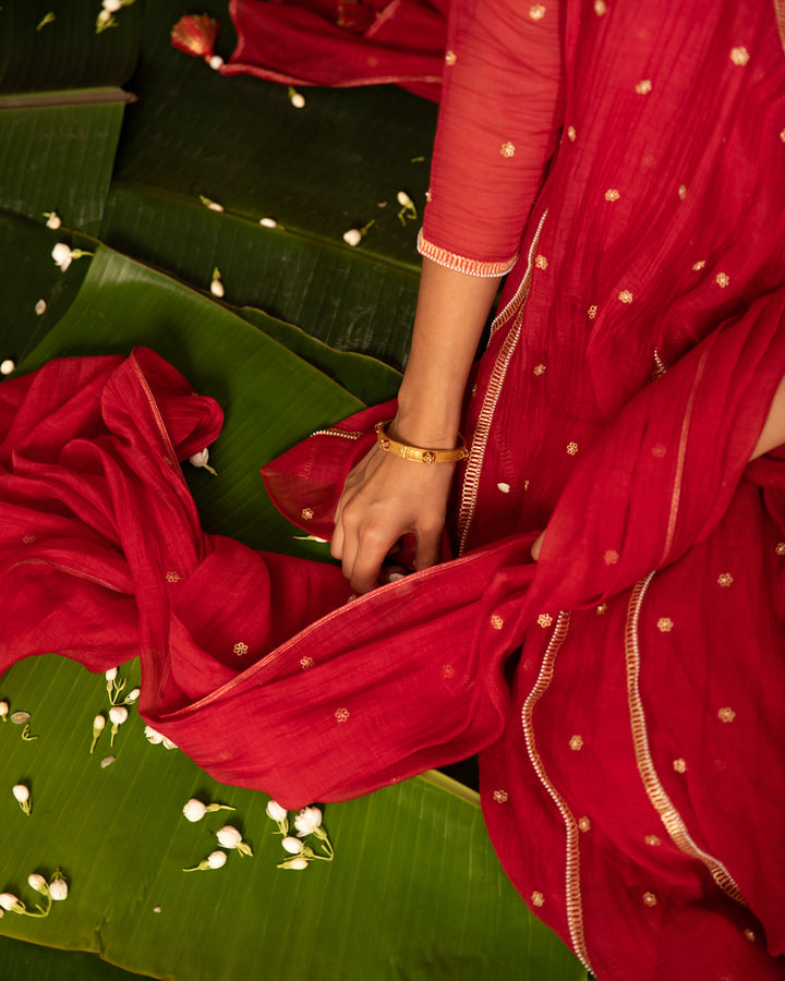 sita hand embroidered angrakha set