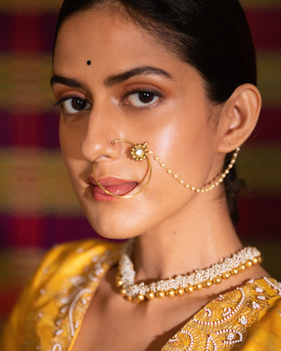 haldi hand embroidered kalli lehenga set