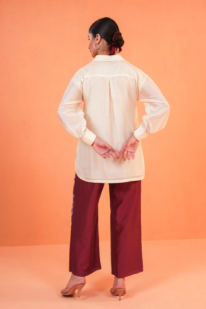 Origani Maroon Mirage Shirt