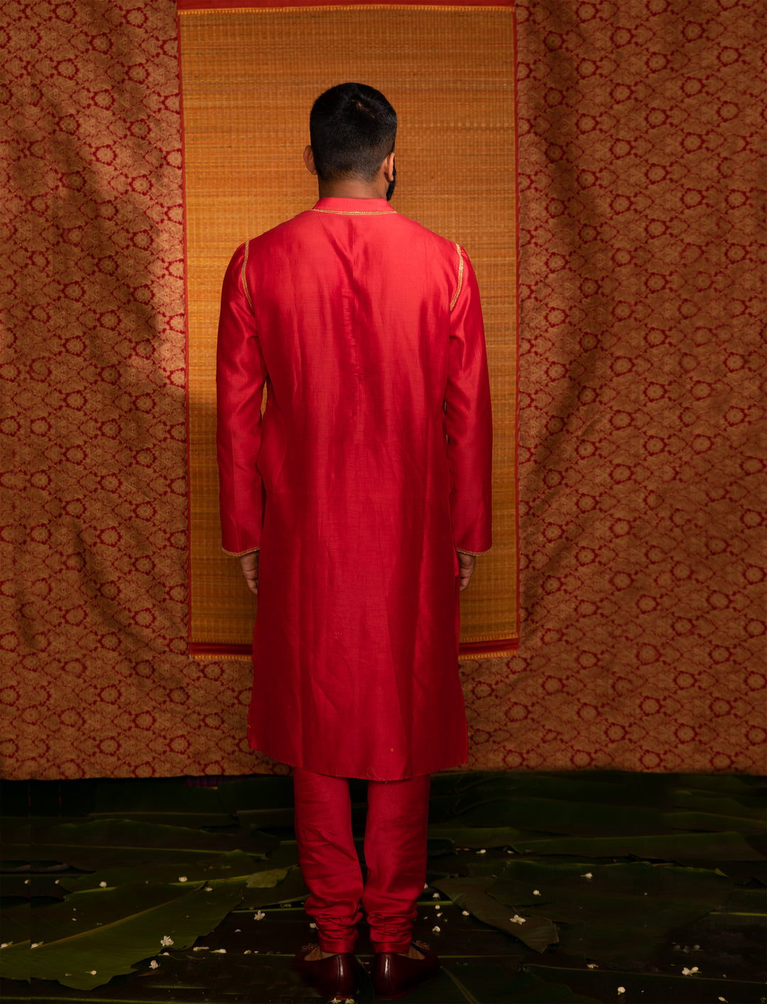 sita hand embroidered men's kurta and chudi pant