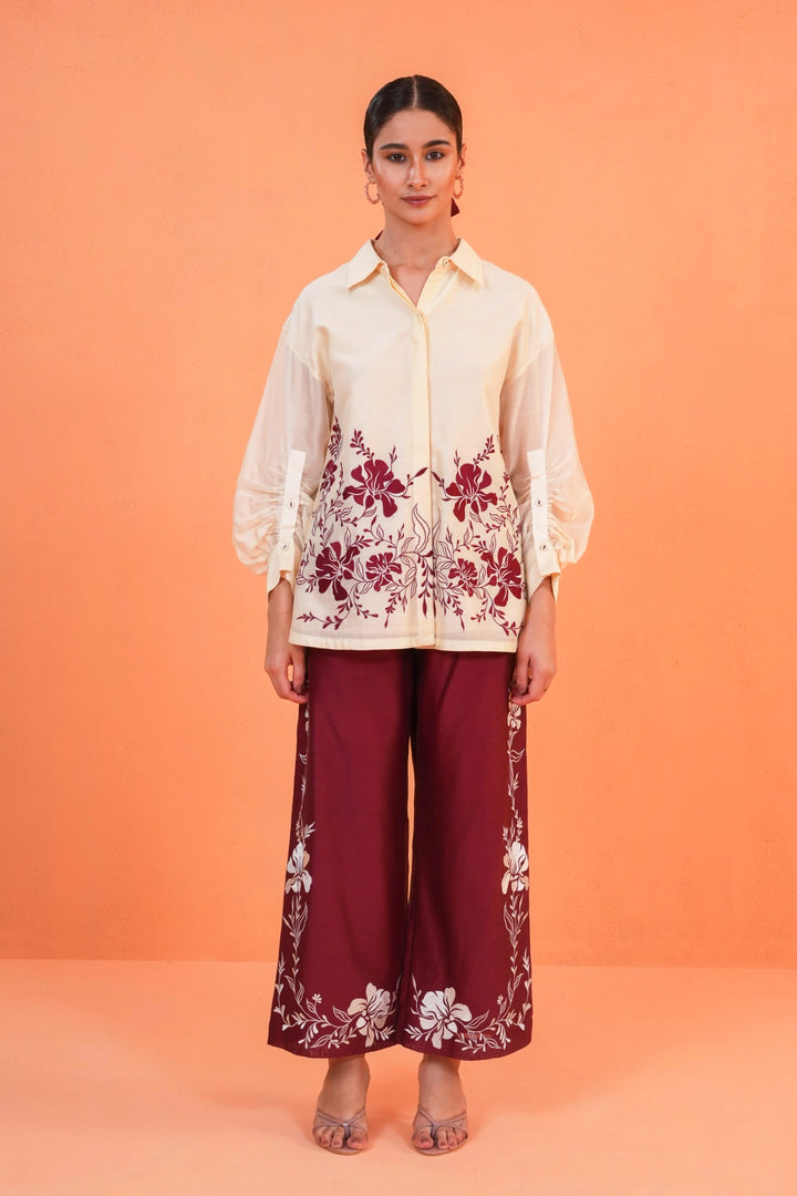 Origani Maroon Mirage Shirt