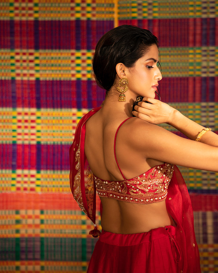 sita hand embroidered kalli lehenga set