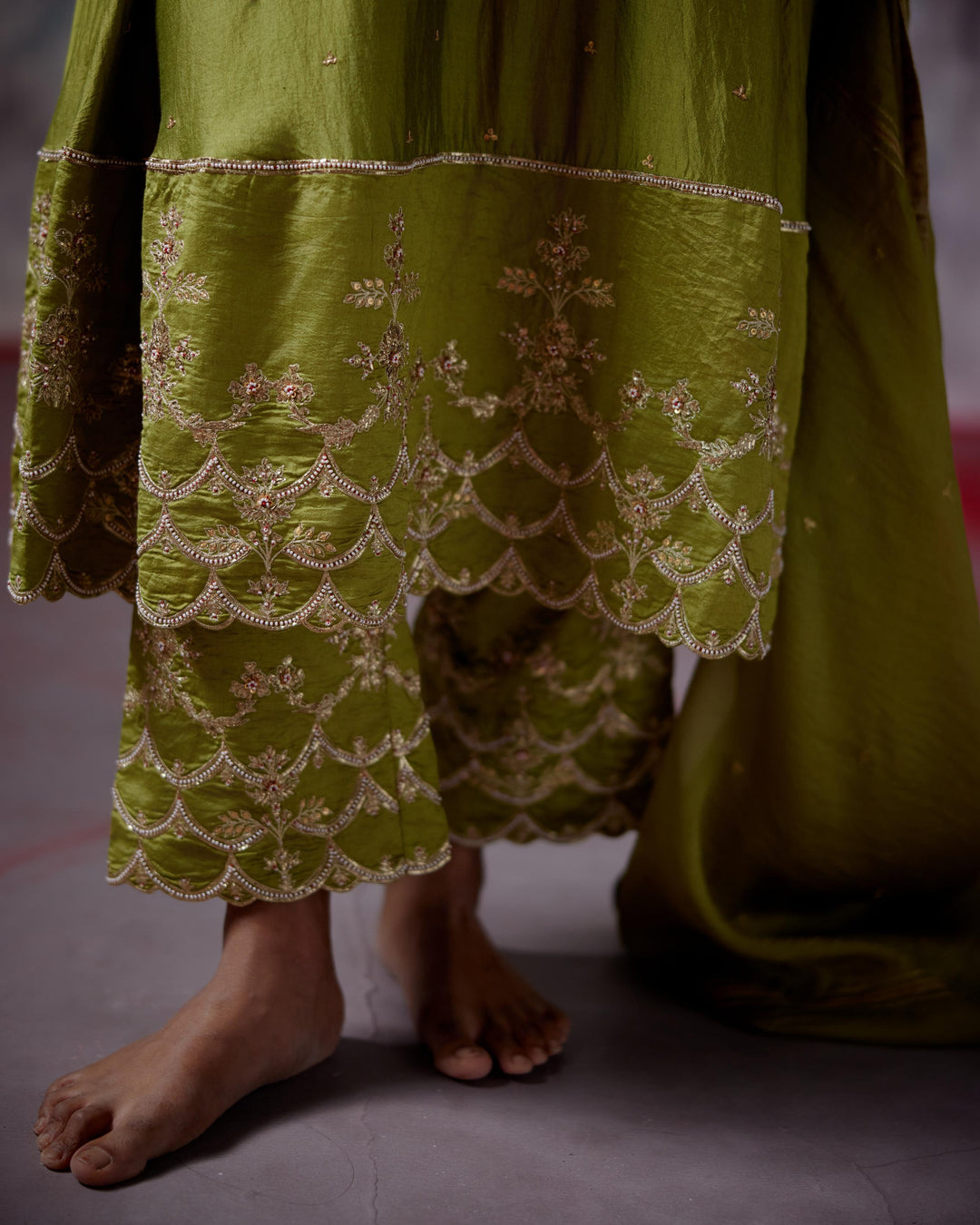 olive a-live kurta set