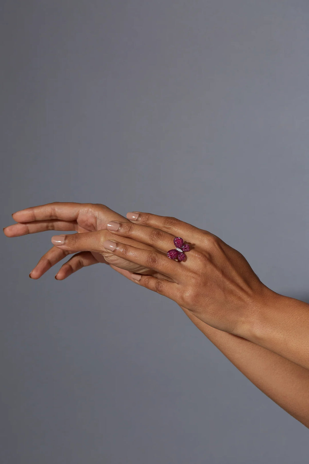 Fluttering Wings Cocktail Ring