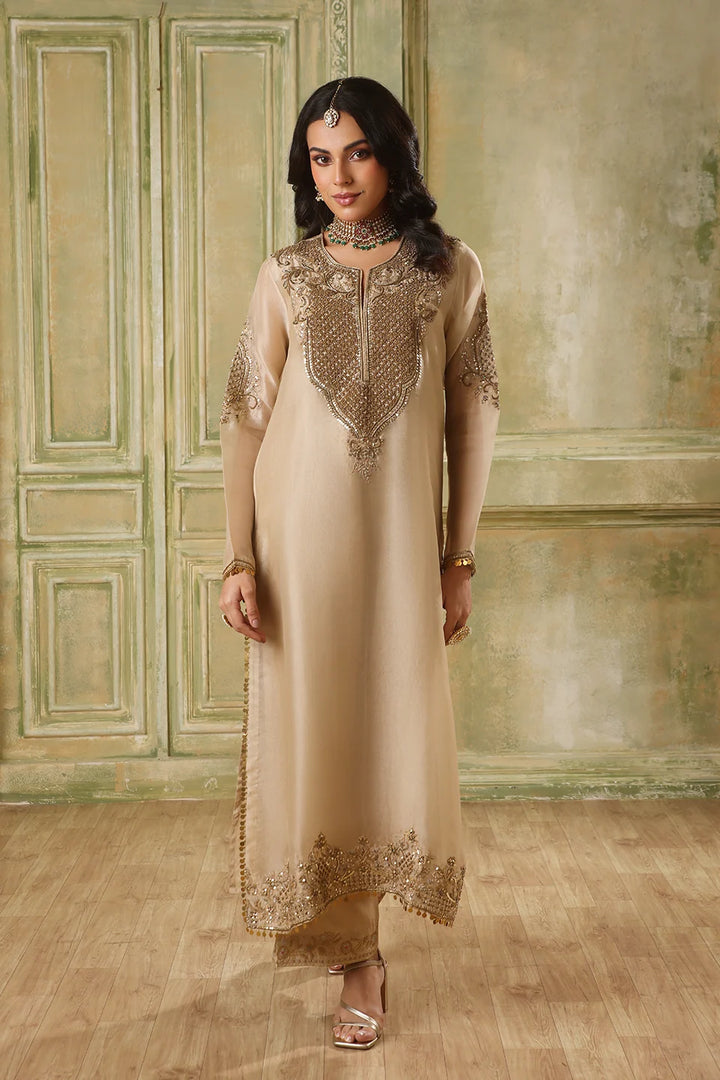 Zar-Rang Ivory Straight Kurta Set
