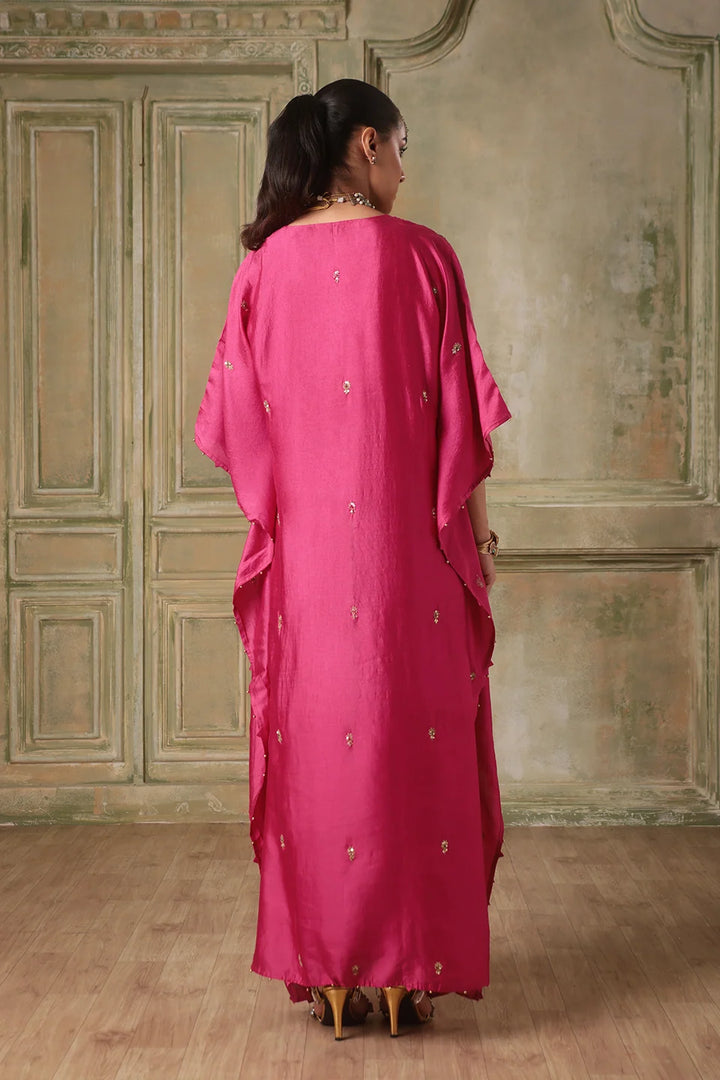 Zar-Rang Pink Kaftan Set