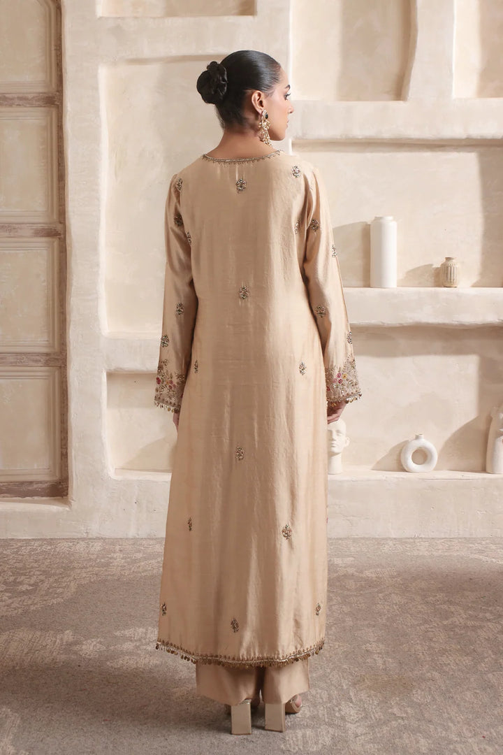 Zar-Rang Ivory Farshi Kurta Set