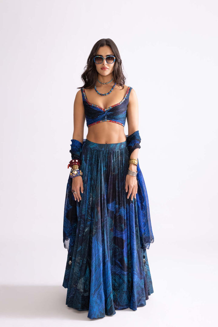 scallop dupatta