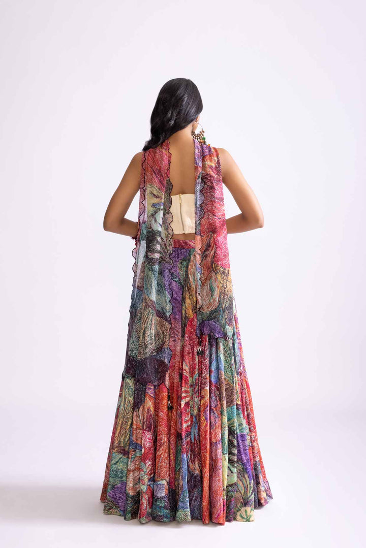 scallop dupatta