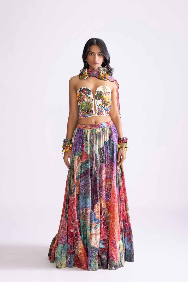 scallop dupatta