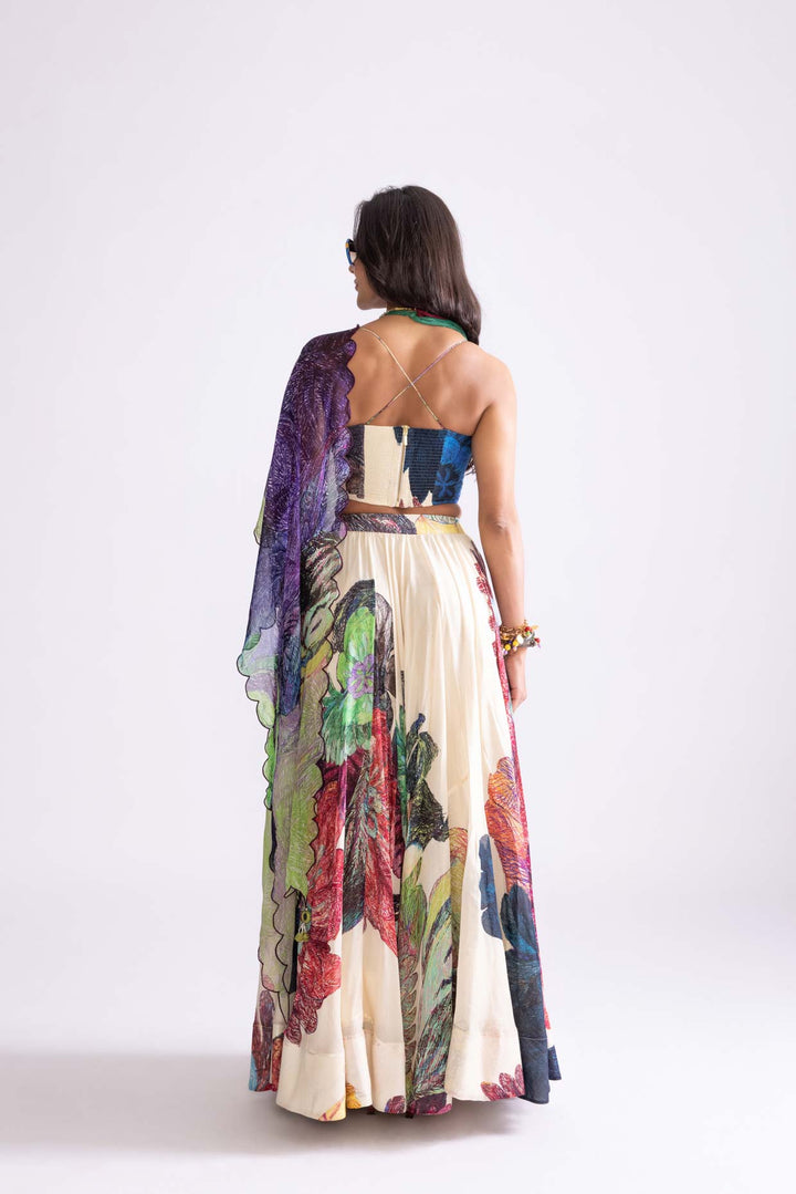 scallop dupatta