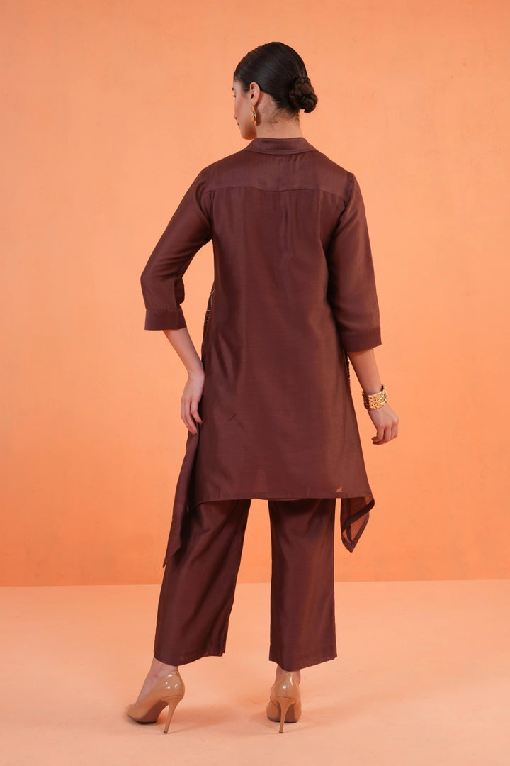 Origani Brown Noir Tunic Set