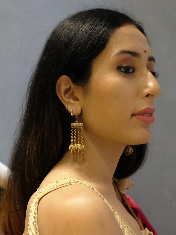 Jasmine Dangler Earrings Gold