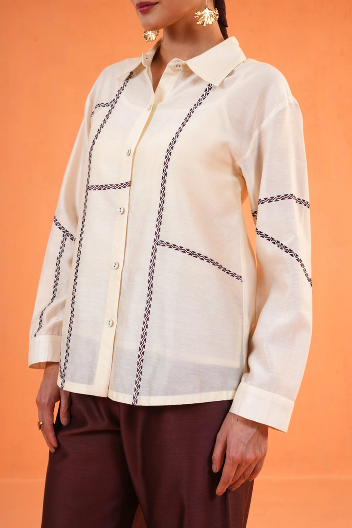 Origani Brown Mosaic Co-ord Set