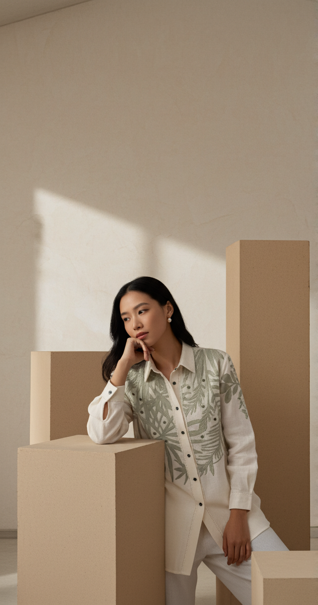 Women’s Sheer Organza Front Open Collar white Shirt