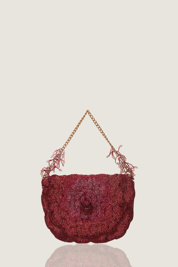 coco beaded sling - red