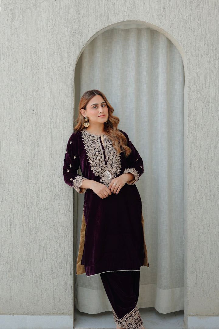 naima-short kurta with salwar