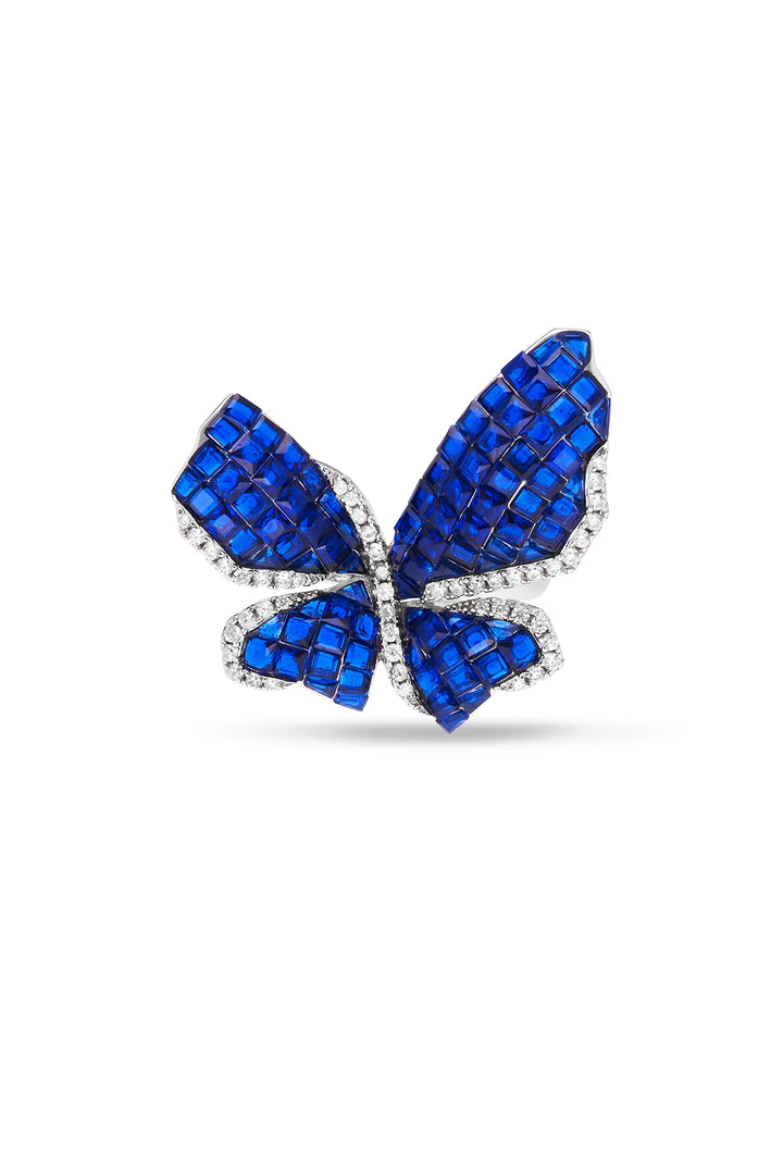 Morpho Butterfly Cocktail Ring