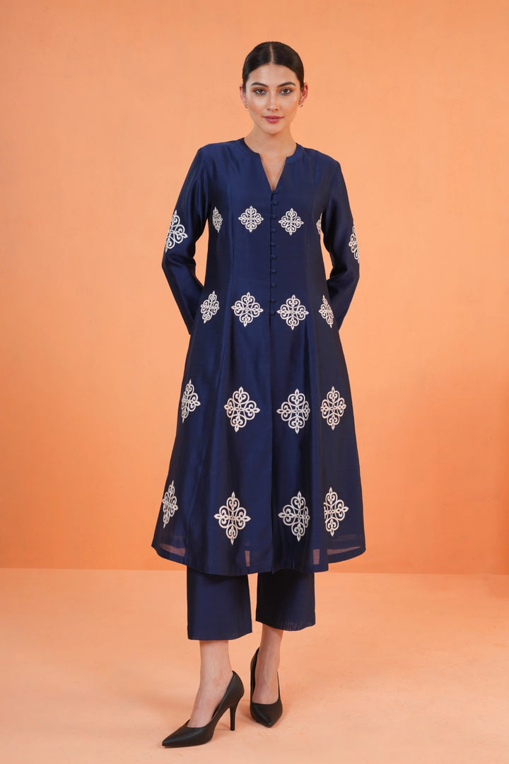 Origani Blue Zahara Suit Set