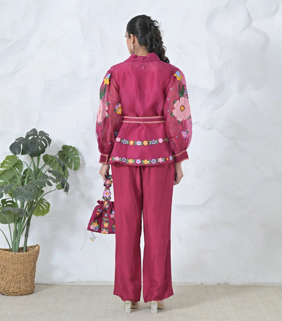 Badabagh Peplum Style Shirt And Pant Set