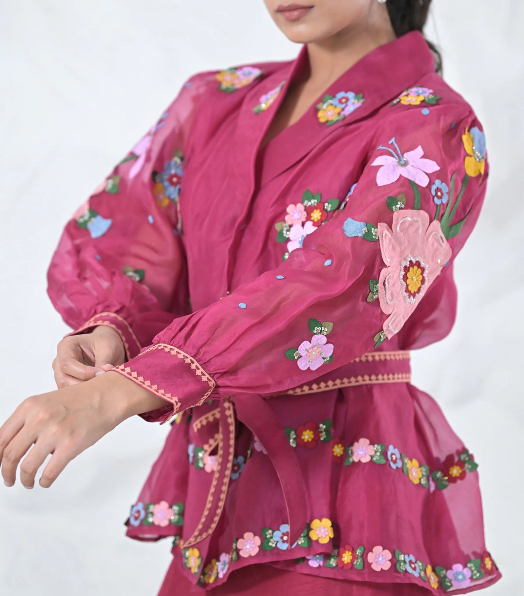 Badabagh Peplum Style Shirt And Pant Set