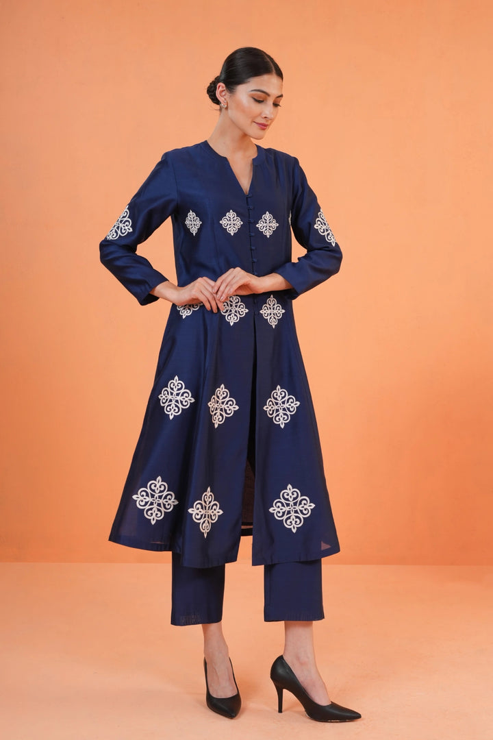 Origani Blue Zahara Suit Set