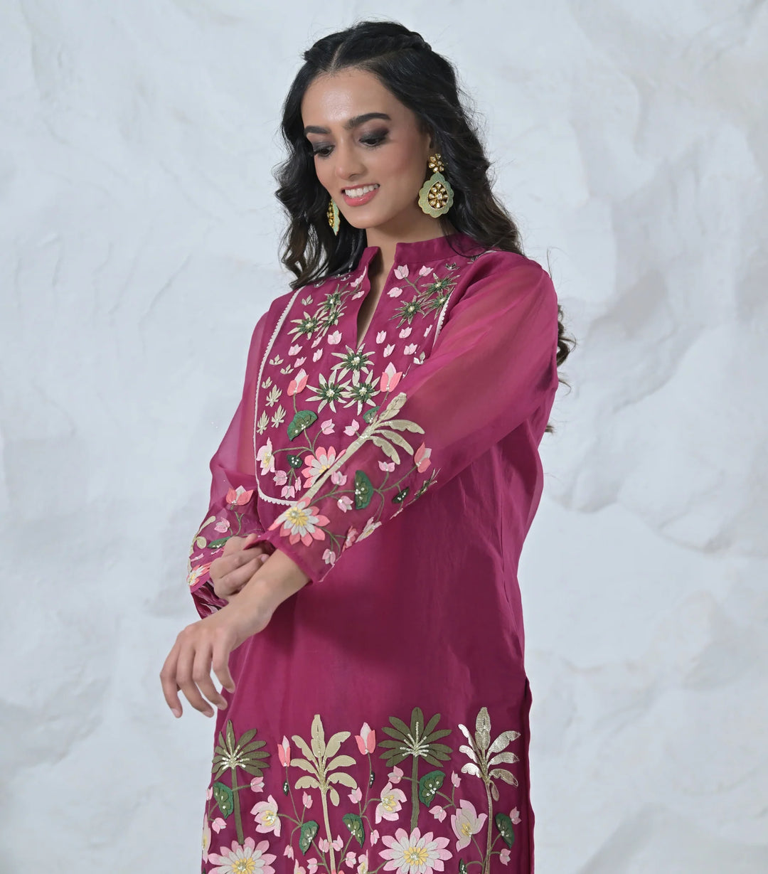 Pichwai Tunic & Farsi Pant Set