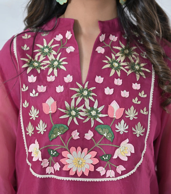 Pichwai Tunic & Farsi Pant Set
