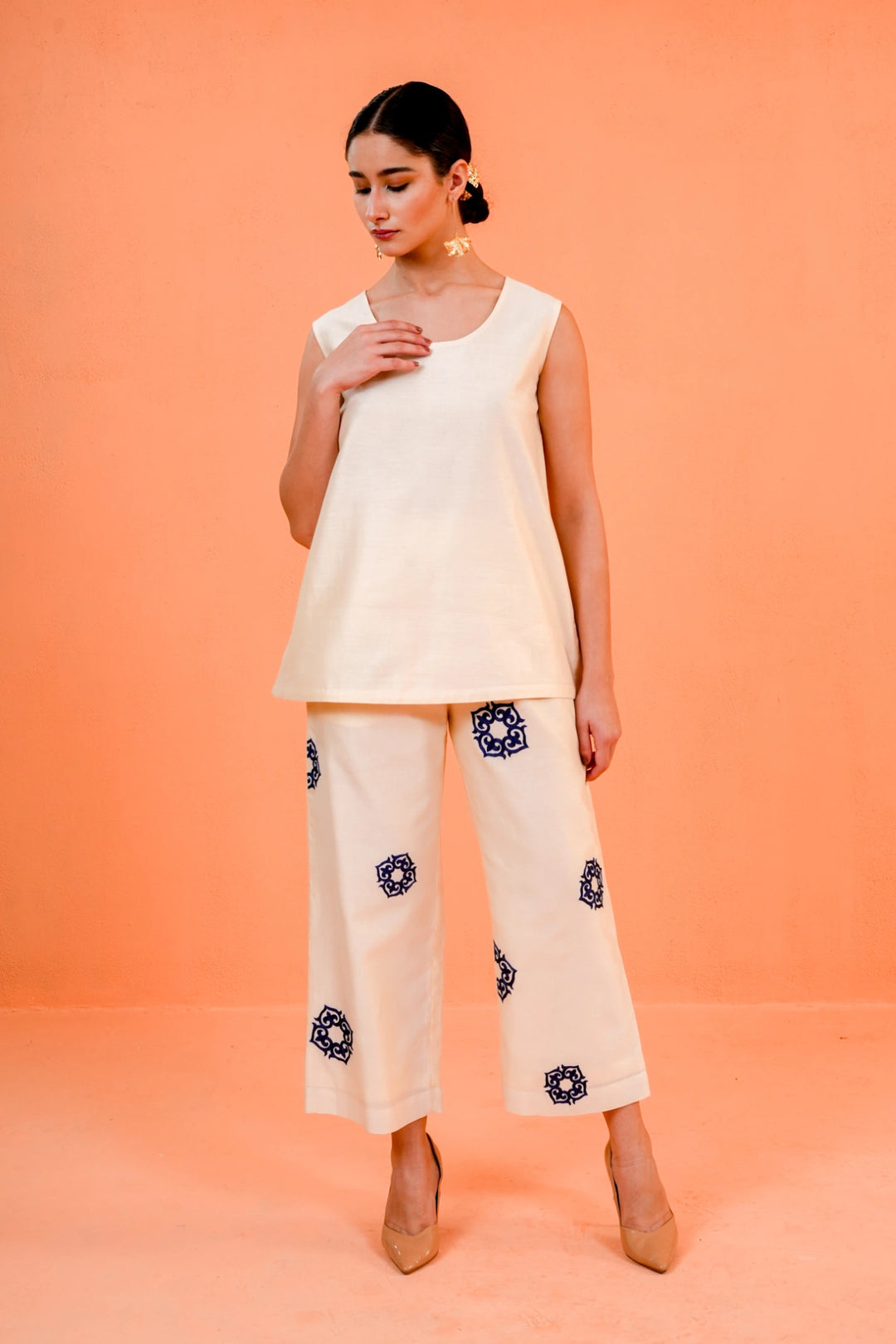 Origani Blue Ivory Celestial 3 Pcs Set