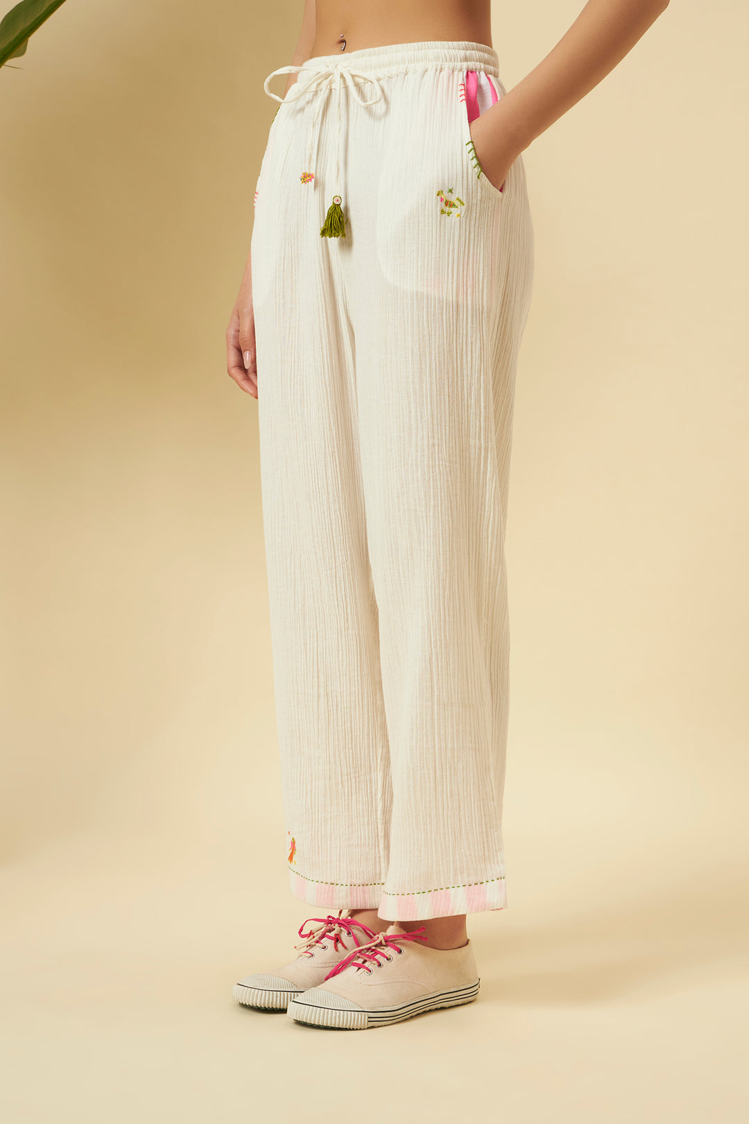 Ivory Kaftan Top and Pants