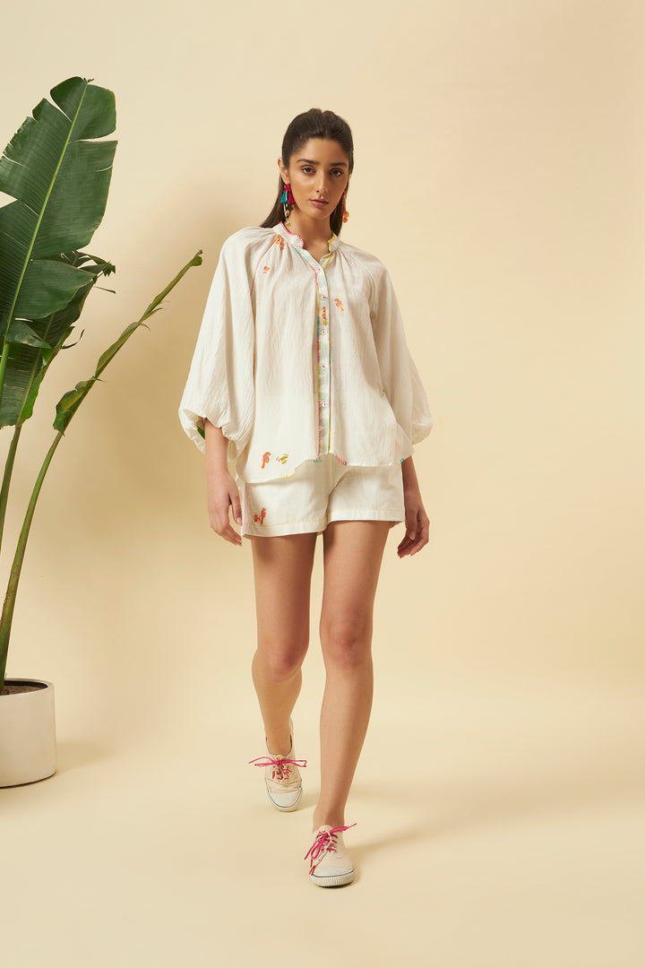 Ivory Raglan Sleeves Top